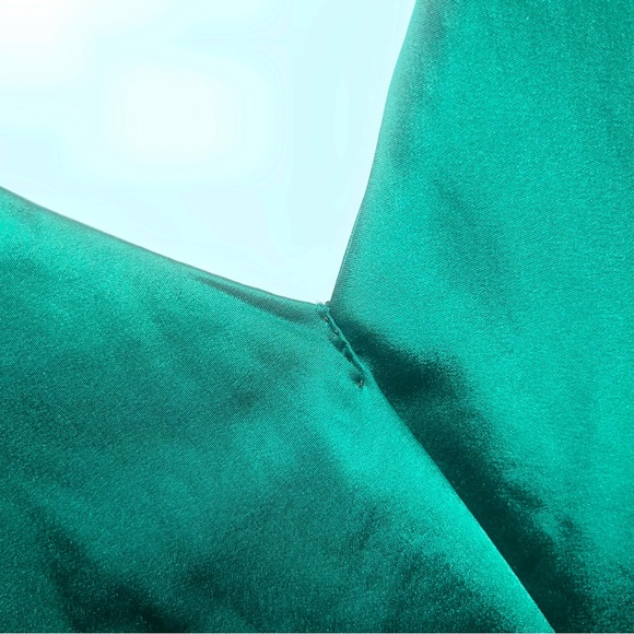 Diane Von Furstenberg Maxi Ruffle Asymmetrical Evergreen Top P - Picture 9 of 9